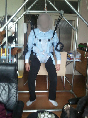 ABDL adult sized jumping harness WITH suspension bar